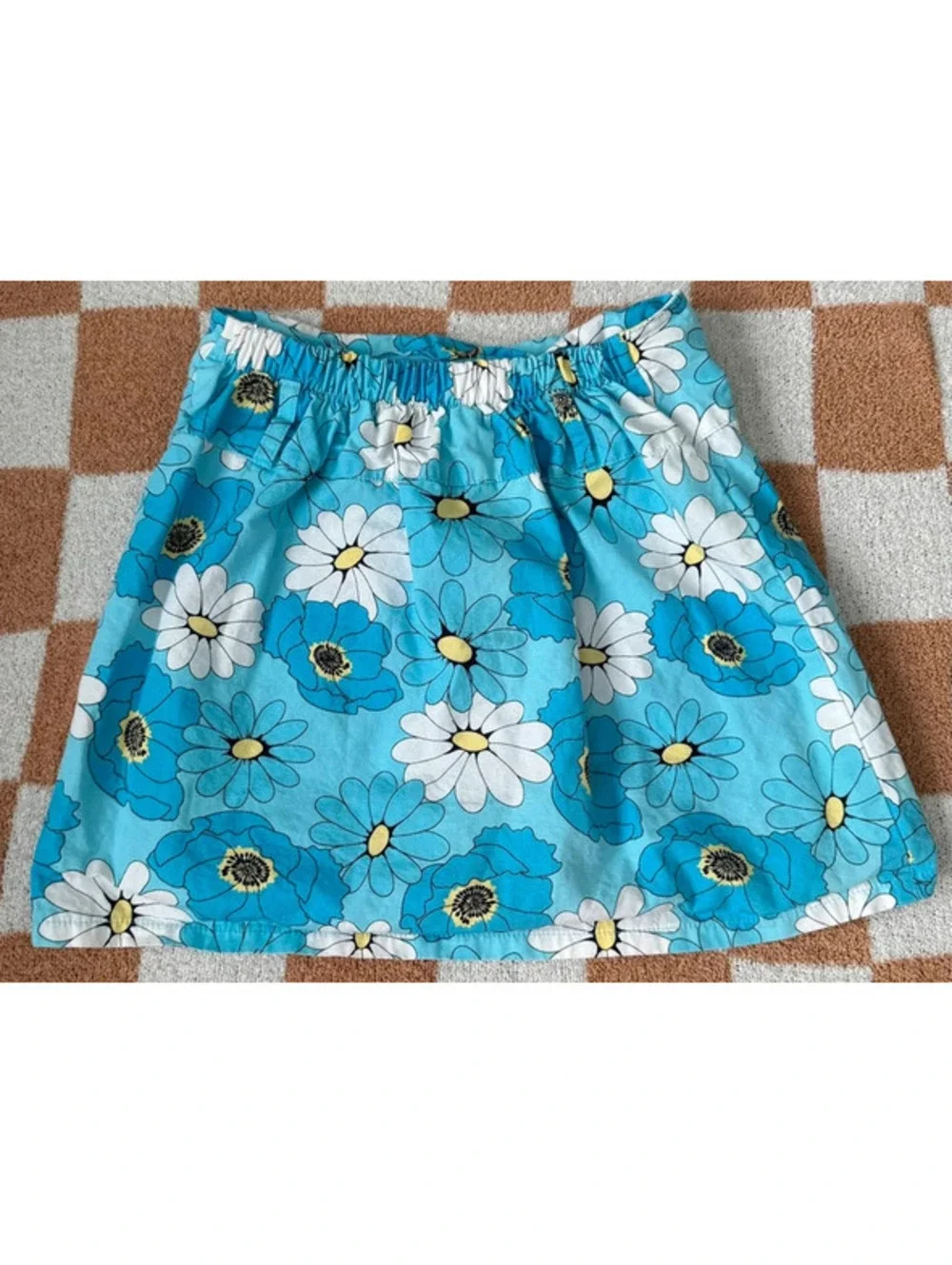 Vintage Y2K Ponytails Retro Floral Skirt With Shorts